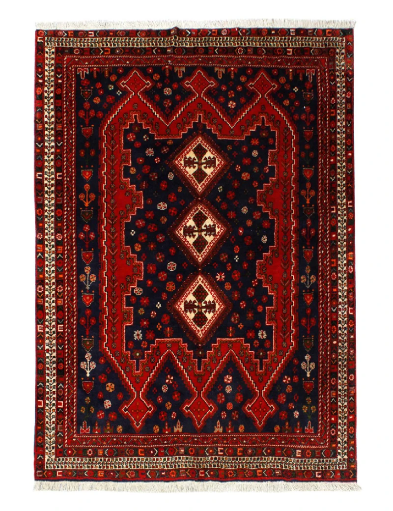 Red Persian Afshar Tribal Wool Rug